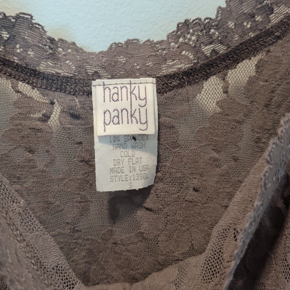 Hanky Panky Women's Sz S Signature Sheer Lace Camisole Stretch Sexy - Picture 4 of 5